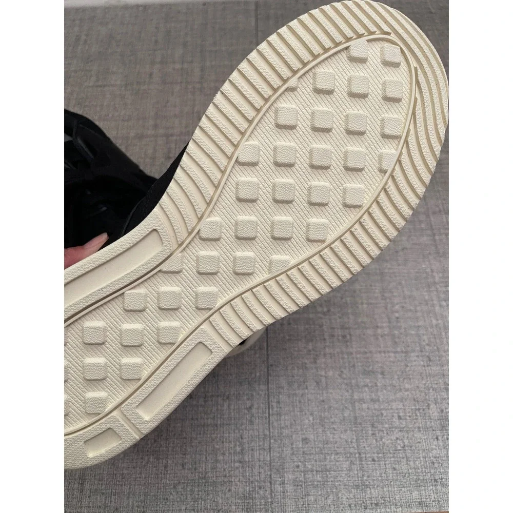 EVERLANE Leather Suede Court Sneaker Black Trainer Shoes Mens Size 11 NEW Casual